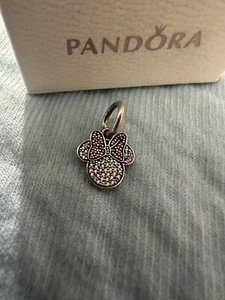 Original Pandora Charm Funkelnde Disney Minnie Mouse Icon Slider 791447CZ - Bild 1 von 5