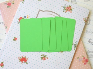 Apple Green blank Business Cards 50pc wedding craft name place card mini note - Picture 1 of 5