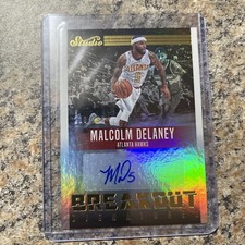 2016 Studio Breakout Signatures Magenta /299 Malcolm Delaney #18 Rookie Auto RC