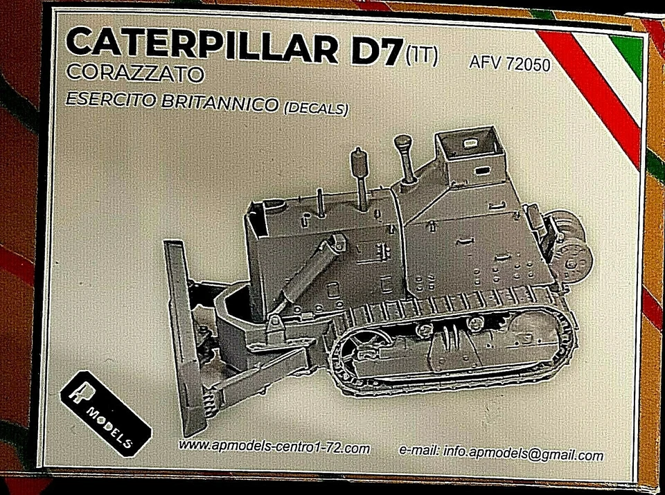 AP Models Caterpillar D7 Bulldozer Corazzato British Army AFV 72050 sc 1/72 - Immagine 1 di 1