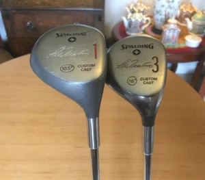 SPALDING LEE TREVINO PAIR OF GOLF CLUBS NO 1 & NO 3 WOOD - Picture 1 of 22