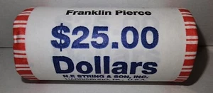 Franklin Pierce Presidential Dollar Münzen 2010 25 $ unc. BU Bankrolle - Bild 1 von 3