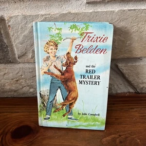 Vintage Trixie Belden The Red Trailer Mystery Julie Campbell 1965 Hardback Book - Imagen 1 de 21