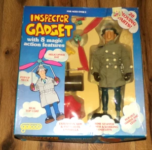 **READ** VTG 1983 Galoob Inspector Gadget Action Figure w/ Accessories Box #7505 - Picture 1 of 12