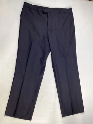 Pantalones de vestir para hombre Angelo Rossi azul marino talla 39x30 usados en excelente estado Foto 1 de 4