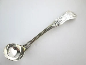 Antique English KINGS Sterling Silver Mustard Ladle 1847 - Picture 1 of 12