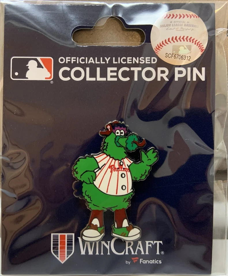 PHILADELPHIA PHILLIES PHILLIE PHANATIC MASCOT COLLECTOR PIN WINCRAFT - Image 1 of 1