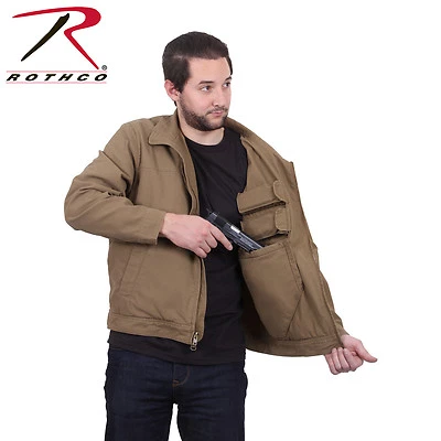 Rothco Lightweight Concealed Carry Jacket Black, Coyote Brown  # 59585 - Image 1 of 4