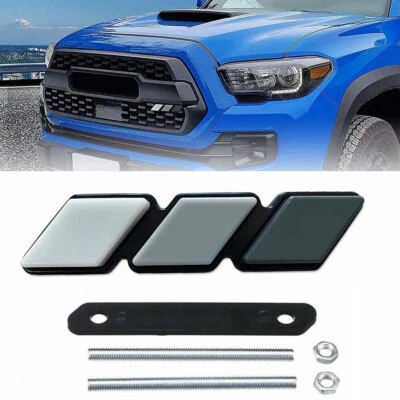 Fits For Toyota Hilux Accessories Tri-color Grey Front Grille Badge Emblem - image 1 of 4