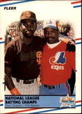 1988 Fleer San Diego Padres Baseball Card #631 Tony Gwynn/Tim Raines