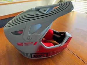 100% STATUS Downhill BMX Helmet in Caltec/Grey - Picture 1 of 13