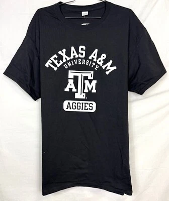 TEXAS A&M AGGIES NCAA MEN'S XLARGE BLACK T-SHIRT FREE SHIPPING - Image 1 of 2