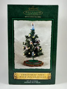 NIB - Christmas Tree with Miniature Decorations Set - 2002 Hallmark Ornaments - Picture 1 of 4