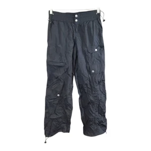 BDG Urban Outfitters Jemma Baggy Nylon Cargo Pant in Black Y2K Casual Women's XS - Picture 1 of 6