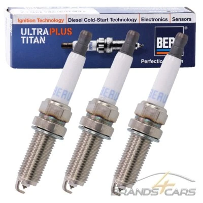 3x BERU ZÜNDKERZE ULTRA TITAN FÜR DAIHATSU CUORE 7 07- SIRION M3 05- 1.0 - Bild 1 von 4