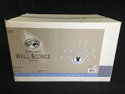 Aplique de pared cromado de 7 luces Hampton Bay Kasper HD132439 - NUEVO Foto 1 de 2