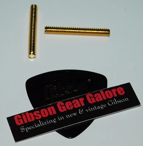 Gibson Les Paul ABR-1 Bridge Thumbwheel Posts Gold SG Guitar Parts Project Steel - Picture 1 of 3
