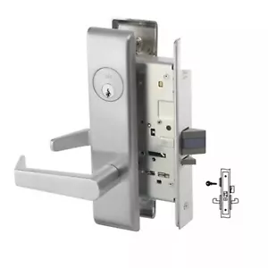 ACCENTRA (Yale) 8809FL Grade 1 Classroom-Office Mortise Lever Lock w Thumbturn - Picture 1 of 4