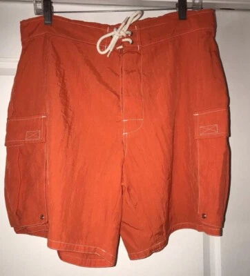 Pantalón corto de carga J Crew.  Nylon pesado naranja. Hombre Talla 33 Foto 1 de 4