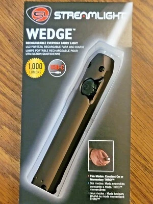 New Streamlight Rechargeable "Wedge" Pocket Light, 1,000 Lumens, Coyote #88811 - Image 1 of 4