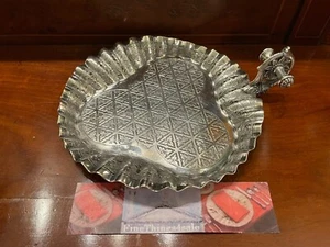 Museum Quality JAMES TUFTS SILVER HANDLED SALVER TRAY CIVIL WAR ERA NO MONOGRAMS - Picture 1 of 5