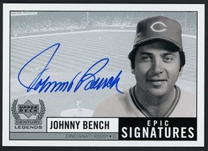 1999 Johnny Bench Upper Deck Century Legends Epic Signatures #JB