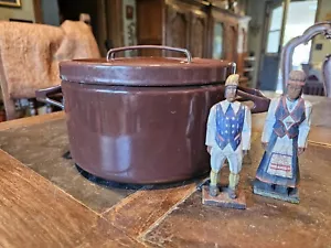 Finland Arabia Finel Enamel Pot w/ Lid Like Cathrineholm Enamelware - Picture 1 of 12