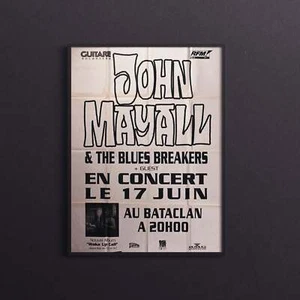 Affiche Vintage Originale - John Mayall - Bataclan - 1993 - Picture 1 of 3