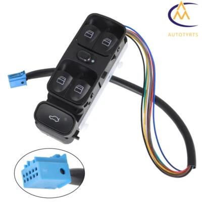 Interruptor maestro de ventana eléctrica delantero izquierdo para 03-09 Mercedes-Benz CLK500 CLK550 5,5 L Foto 1 de 4