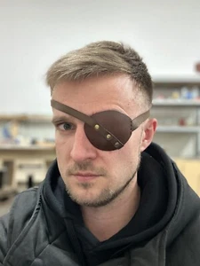 Targaryen Eye Patch, Aemond eye patch, Leather Eye Patch, ManEye Patch - Picture 1 of 5