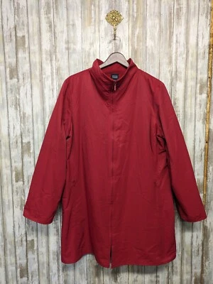Chaqueta ligera para mujer Eileen Fisher roja italiana clásica minimalista mediana  Foto 1 de 4