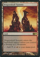 MTG Magic the Gathering M10 2010 FOIL Dragonskull Summit MP Moderate Play!!