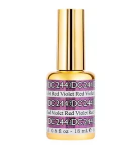 DND DC Mermaid Glitter Effect Gel Polish #244 - Red Violet - Picture 1 of 1
