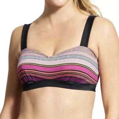 Top de bikini Athleta Capri a rayas pura talla 32 B/C ajustable con aros acolchado Foto 1 de 4