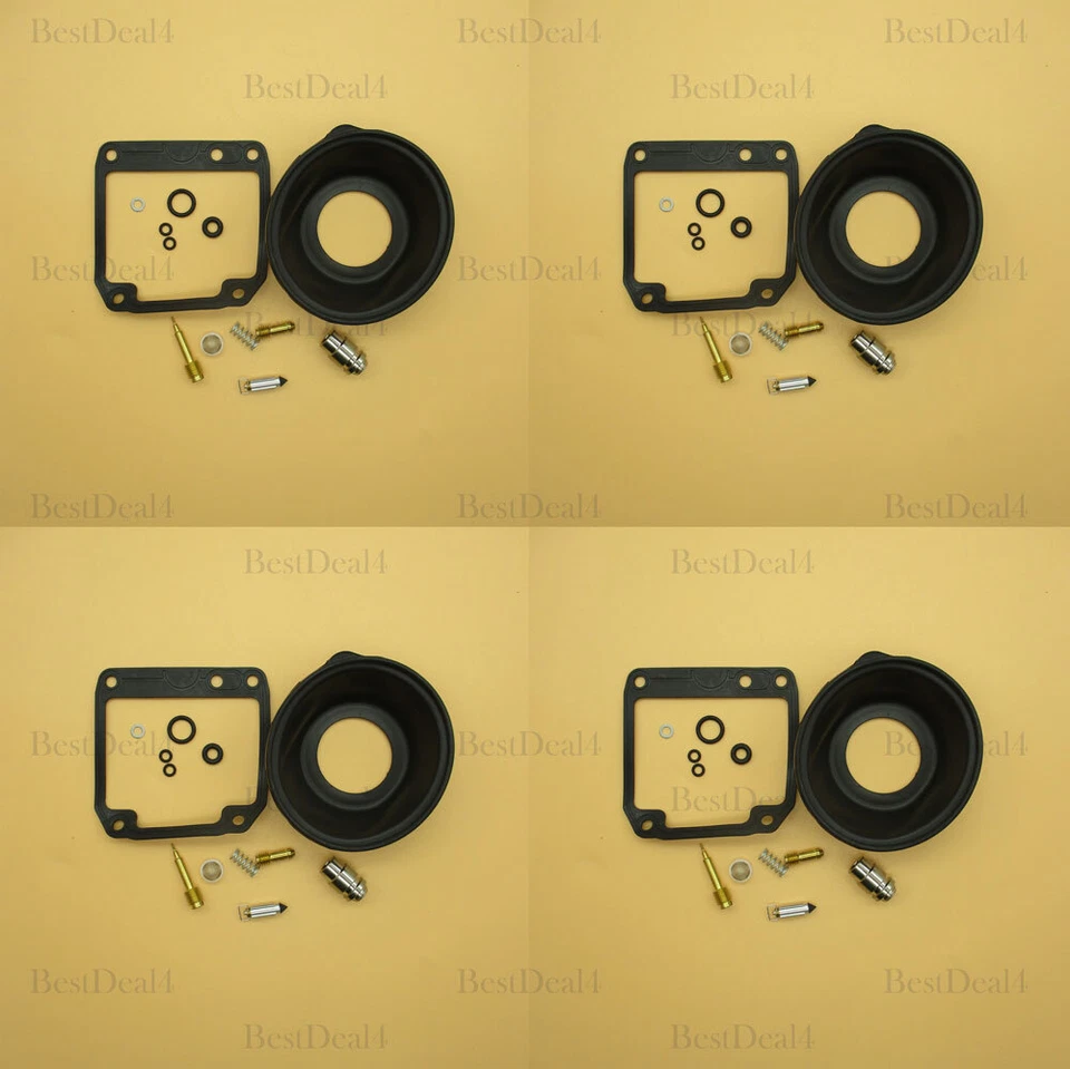 4pcs For YAMAHA 1981-1983 XJ550 MAXIM 550 Carb Rebuild Kit Diaphragm Vacuum - Image 1 of 1