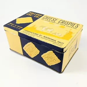 Caja de lata publicitaria vintage queso Holland Che-Cri crujientes Roodenrus Delft - Imagen 1 de 5