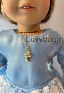 "Collar cruzado de oro abierto joyería para American Girl 18" ¡COMPLEMENTOS DE ENVÍO GRATUITO! - Imagen 1 de 13