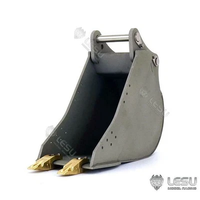Cubo pequeño de metal LESU para excavadora hidráulica 1/14 PC360 ET30H ET26L RC Foto 1 de 4