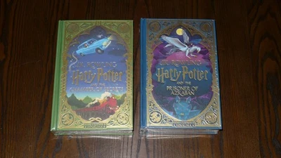 Harry Potter Books 2 (Chamber) & 3 (Azkaban) - MinaLima Edition - New / Sealed Foto 1 de 4