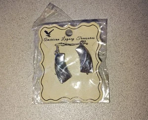 American Legacy Treasure Silver Earrings NEW In Plastic - Picture 1 of 1