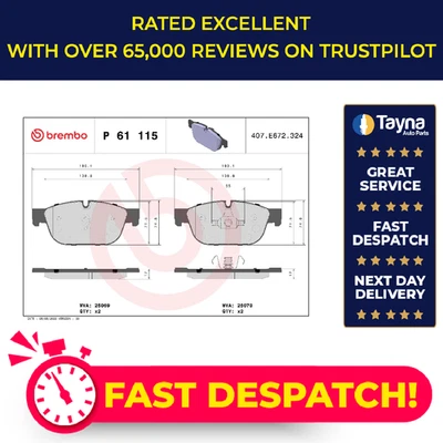 Juego Pastillas Freno Se Adapta PEUGEOT 508 Mk1 2.0D Delanteras 10 a 18 Brembo 1610104080 Nuevo Foto 1 de 4