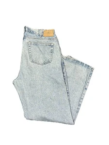 Men's Vintage 90s GAP USA Loose Fit Denim Baggy Light Blue Wash Jeans Sz 38x32 - Picture 1 of 8