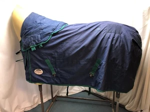 Used 6'3 WeatherBeeta Original 200g Turnout Horse Rug Fixed Hood #B105 - Picture 1 of 7