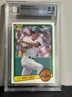 1983 Donruss - Wade Boggs #586 Rookie Baseball Card (RC) - BGS 8.5 - Image 1 of 2