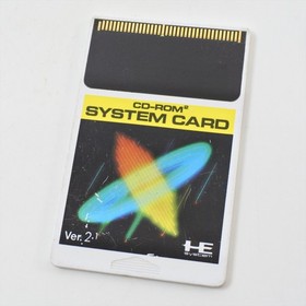 PC Engine CD SYSTEM CARD Ver.2.1 Hu Card Only 2144 pe