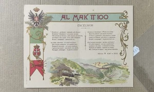 SCUOLA ACCADEMIA MILITARE MODENA-MAK P 100 1906-EXCELSIOR-doppia-C88-181 - Imagen 1 de 1