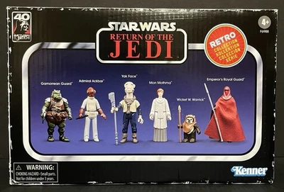 STAR WARS RETRO COLLECTION ROTJ MOTHMA, YAK FACE, GAMORREAN + EXCLUSIVE SET OF 6 - Image 1 of 4
