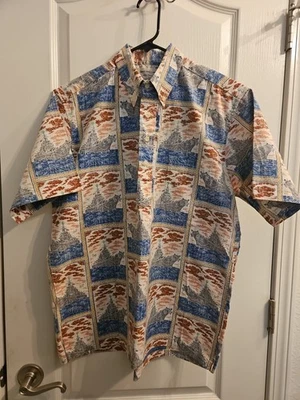 Reyn Spooner Men's Pullover BATTLESHIP Shirt Medium - Image 1 of 4