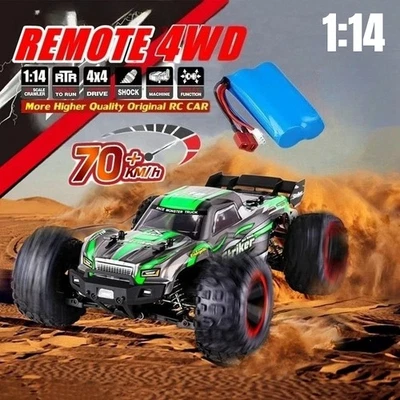 RC Car Brushless 1:14 70KMH High Speed ​​4WD Drift Racing Monster Off-Road Truck - Bild 1 von 4