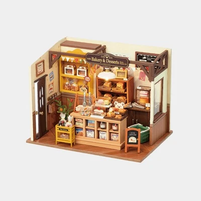 Robotime Rolife Becka's Baking House DIY Miniature Dolls House Kit DG161 - Image 1 of 4